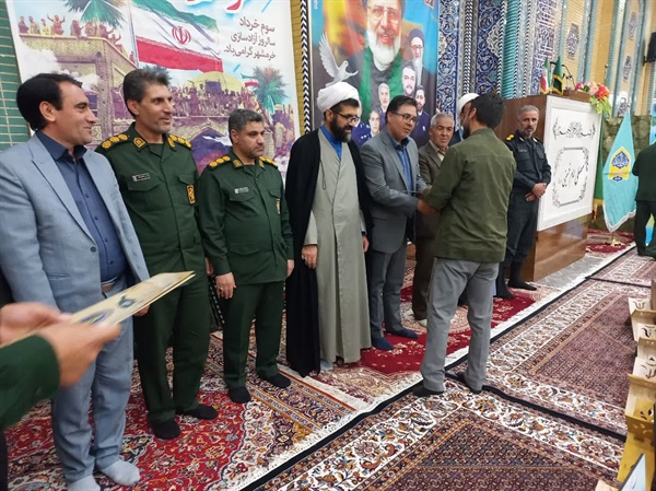 حضور دکتر ولی بیگلو فرماندار شهرستان ماه نشان در مراسم یادواره شهدای خدمت و شهرستان ماه نشان